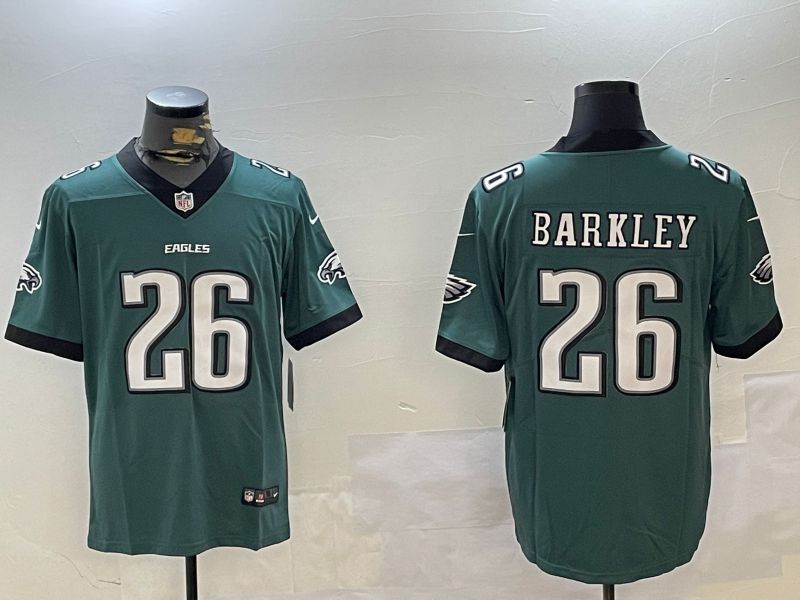 Men Philadelphia Eagles #26 Barkley Green Second generation 2024 Nike Limited NFL Jersey style 1->philadelphia eagles->NFL Jersey